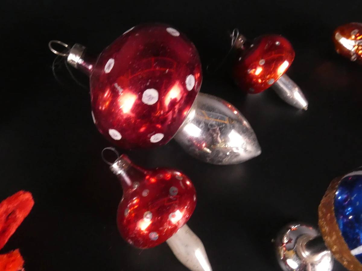 Set vintage kerstdecoratie en pieken - foto 24