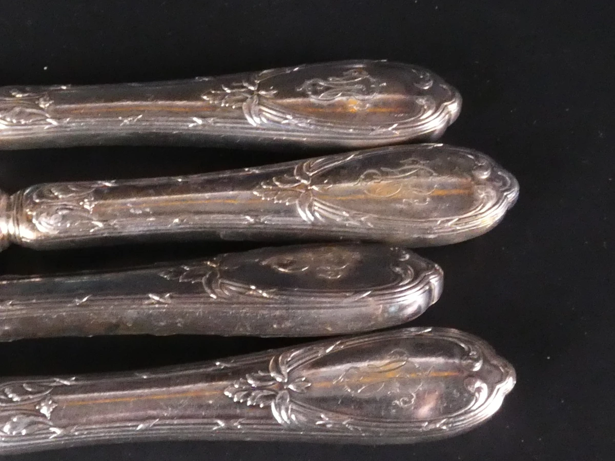 Vintage Zwitsers zilver/verzilverd luxe servies - foto 16