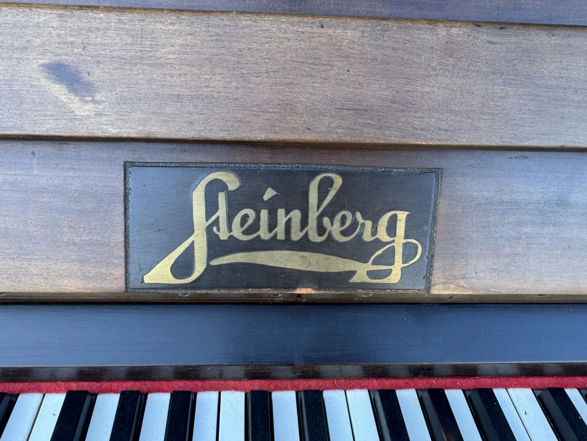 Antieke buffetpiano Geinberg met bijpassend pianobankje - foto 3