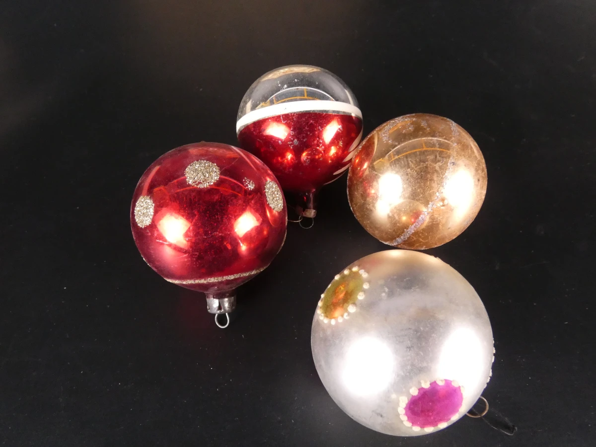37 vintage kerstballen en pieken in originele dozen - foto 10