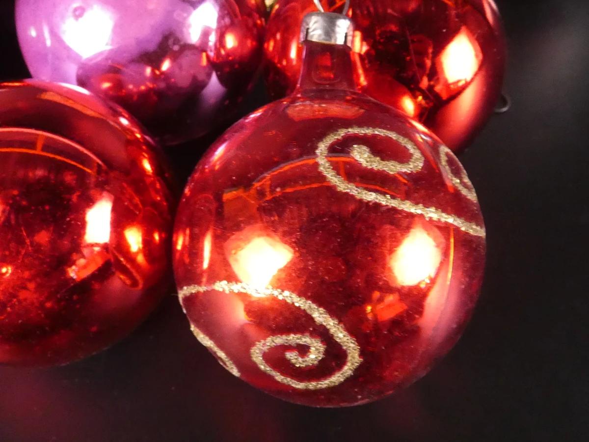 37 vintage kerstballen en pieken in originele dozen - foto 15