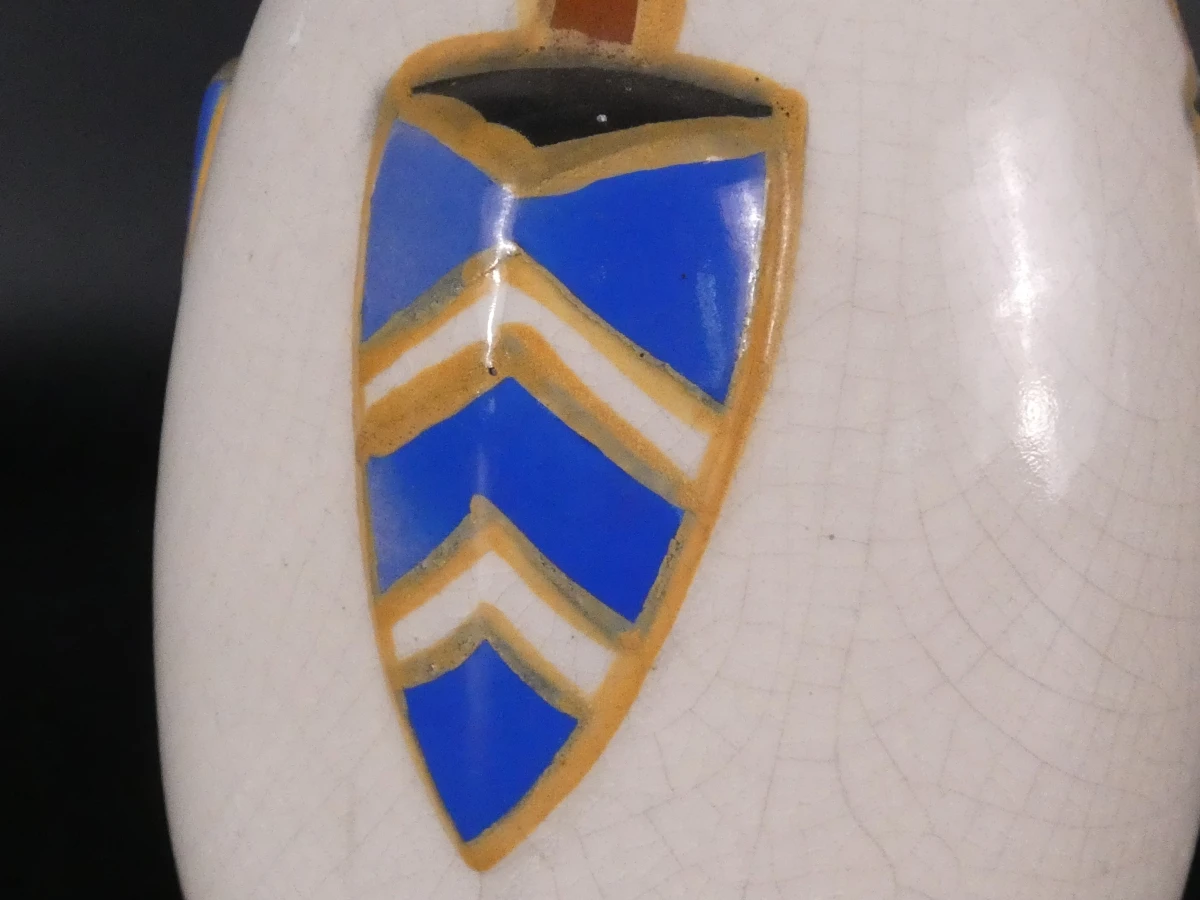Vintage vaas A.M.C. Wasmuël - Art Deco stijl - foto 4