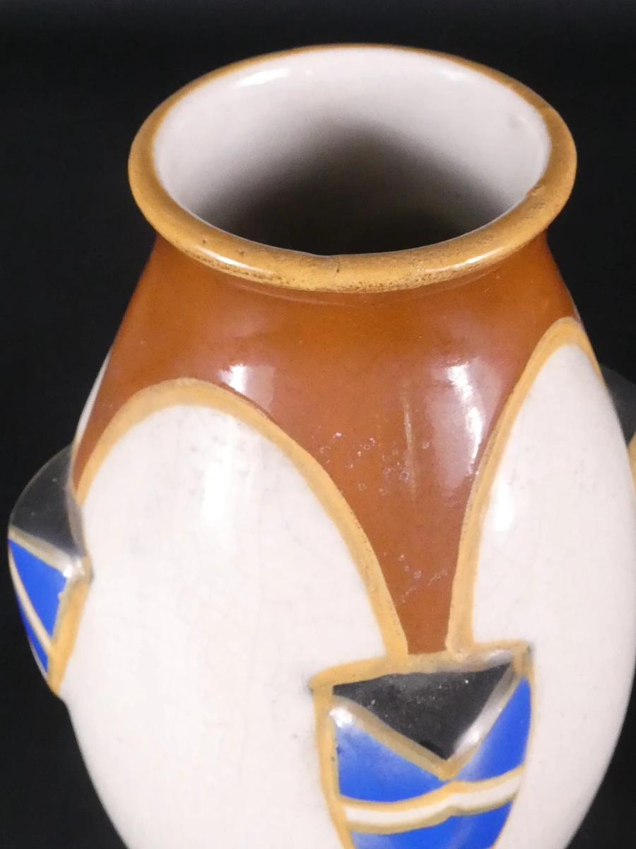Vintage vaas A.M.C. Wasmuël - Art Deco stijl - foto 10