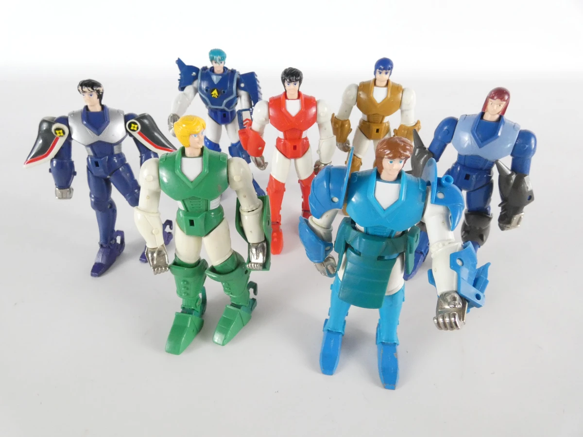 7 vintage actiefiguren Ronin Warriors (Japanse anime)