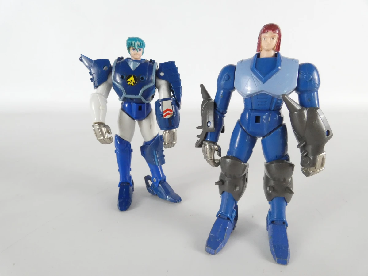 7 vintage actiefiguren Ronin Warriors (Japanse anime)