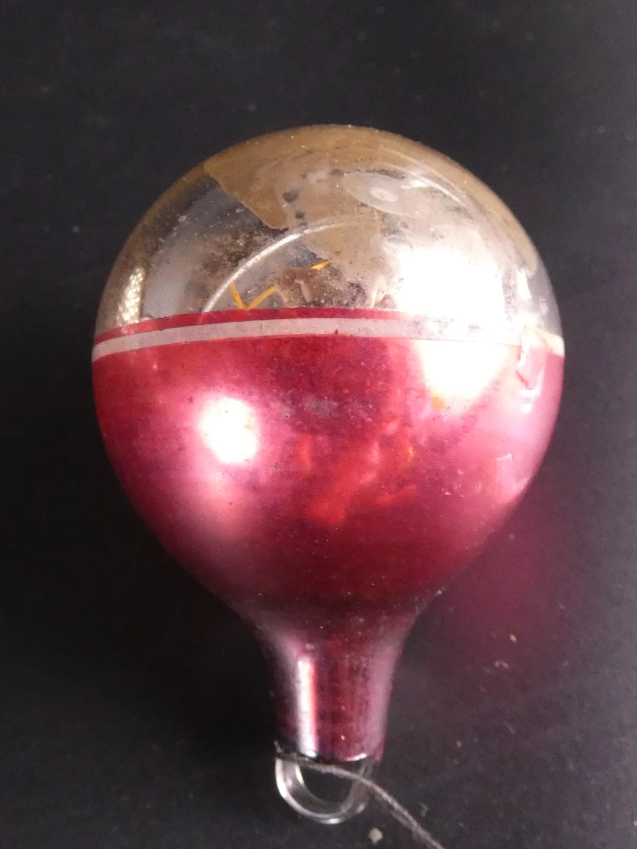 7 vintage Ajeko kerstballen van glas - foto 4