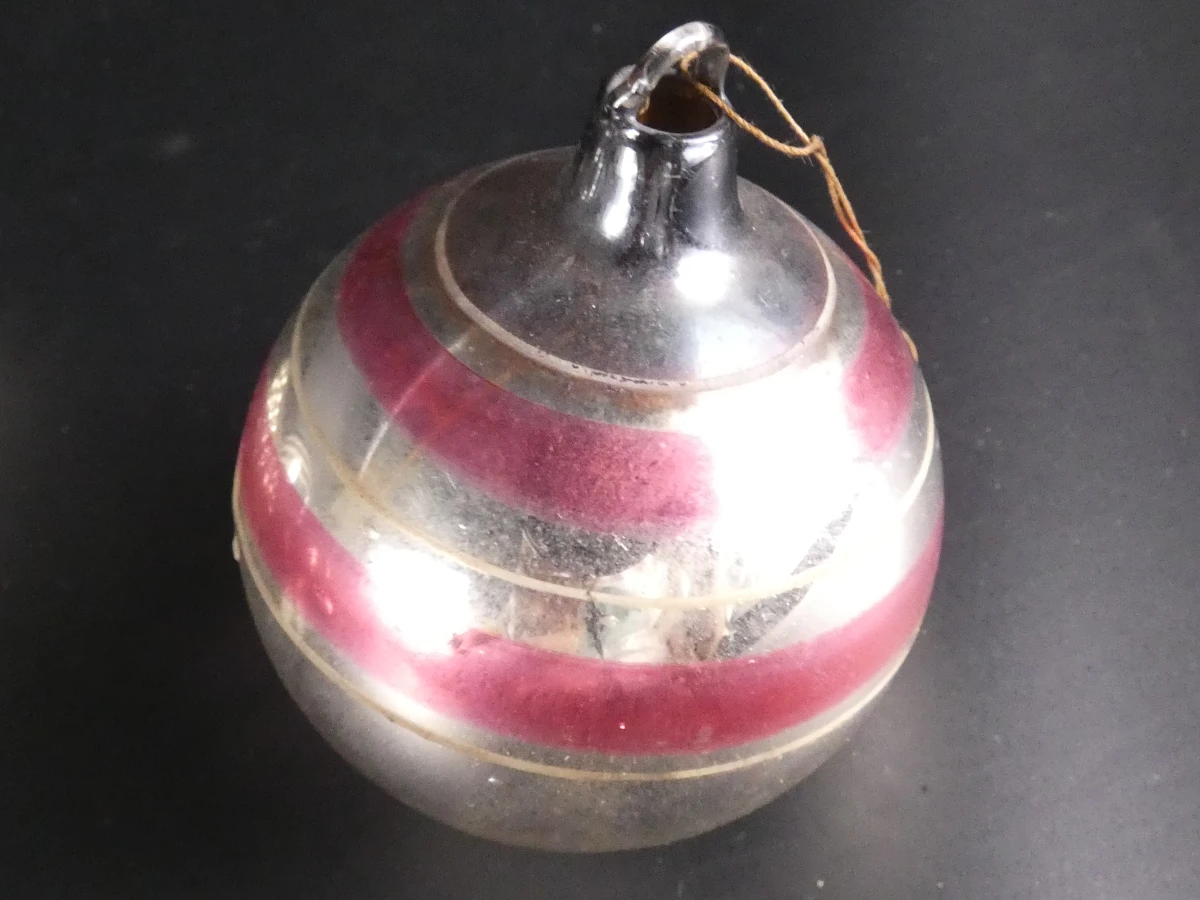 7 vintage Ajeko kerstballen van glas - foto 5