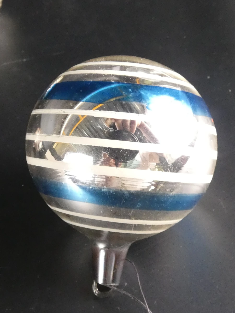 7 vintage Ajeko kerstballen van glas - foto 6