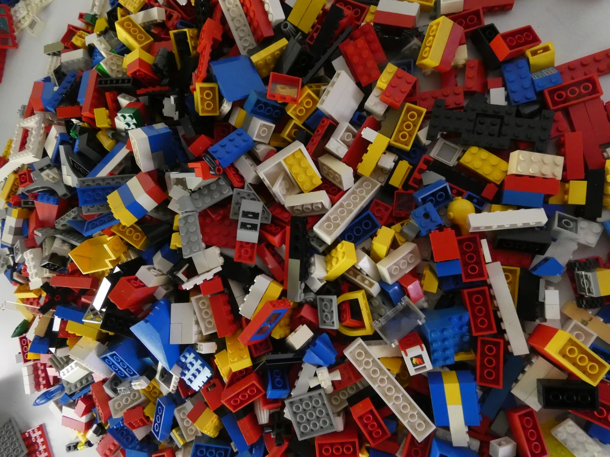 Grote verzameling LEGO bouwstenen en onderdelen