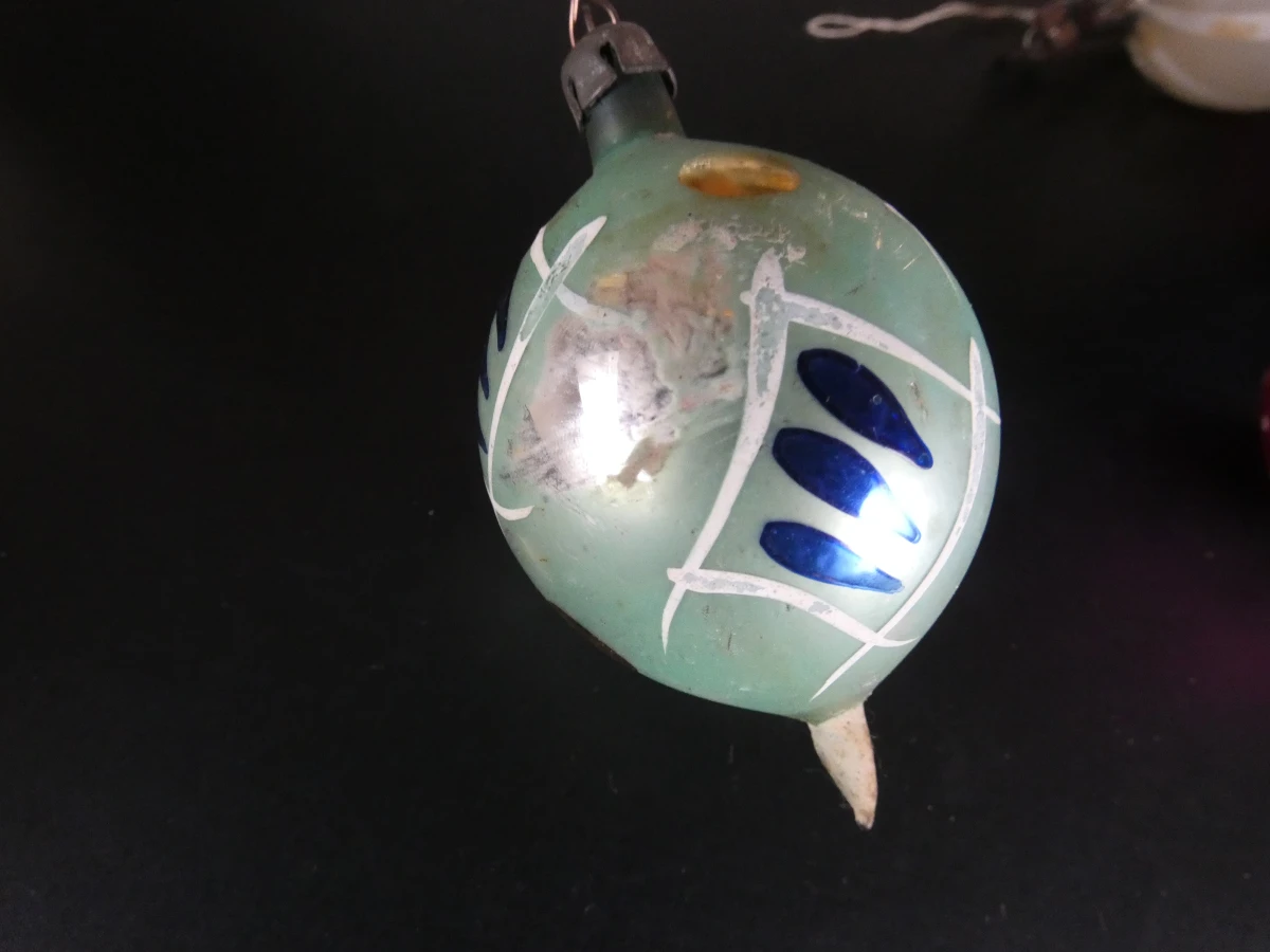 81 vintage kerstballen, pieken en kerstversiering glas - foto 13