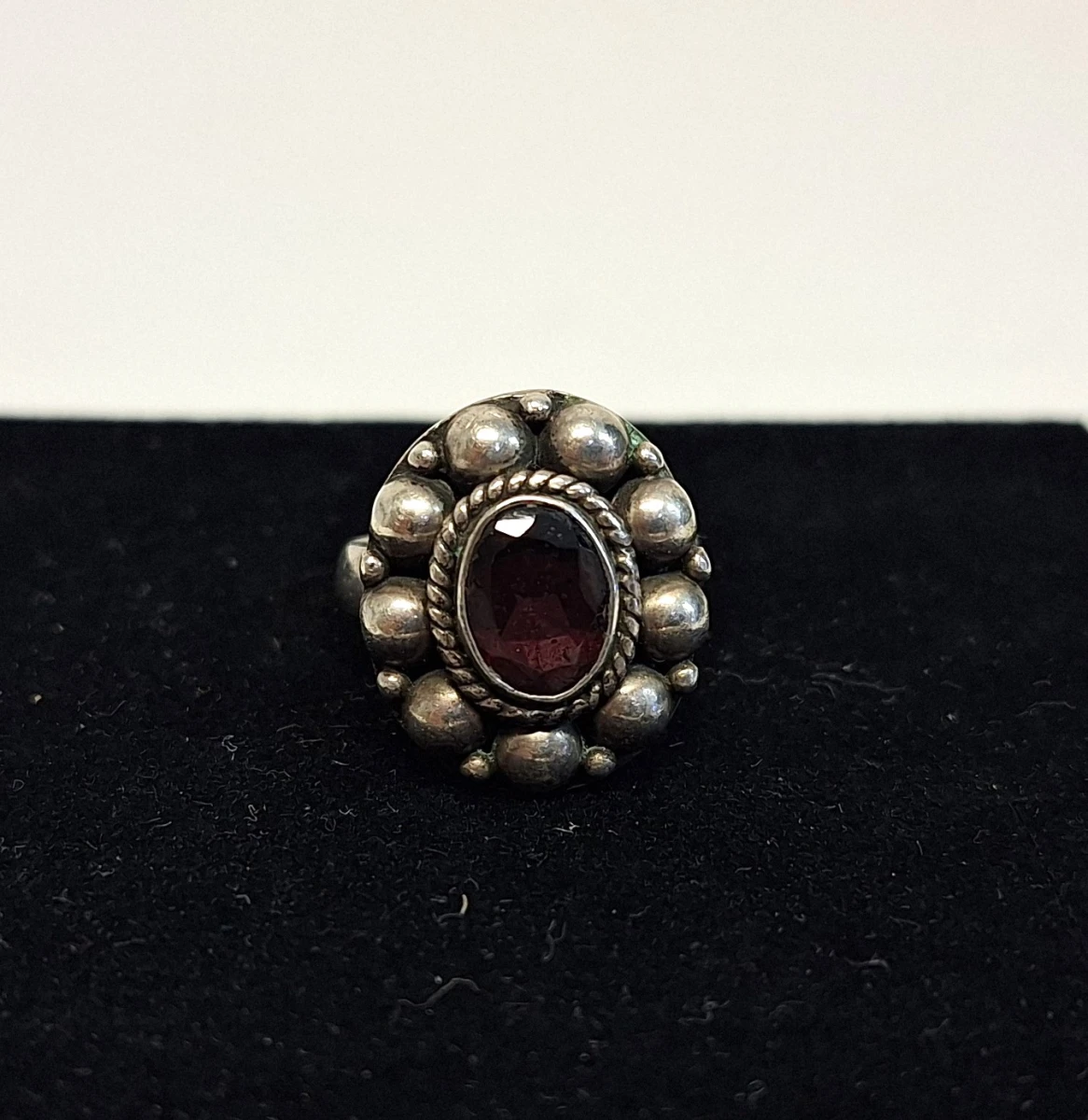 Zilveren ring met onyx steen - foto 3
