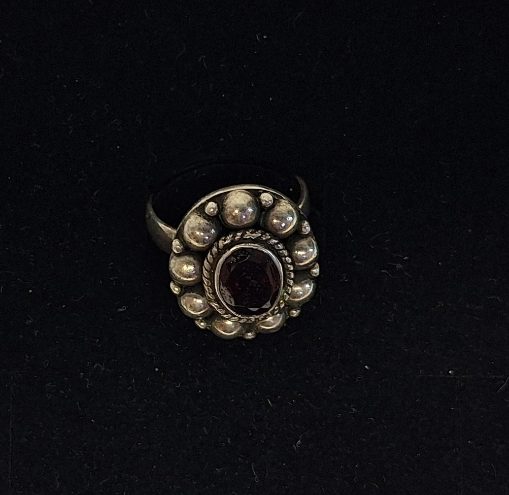 Zilveren ring met onyx steen - foto 5