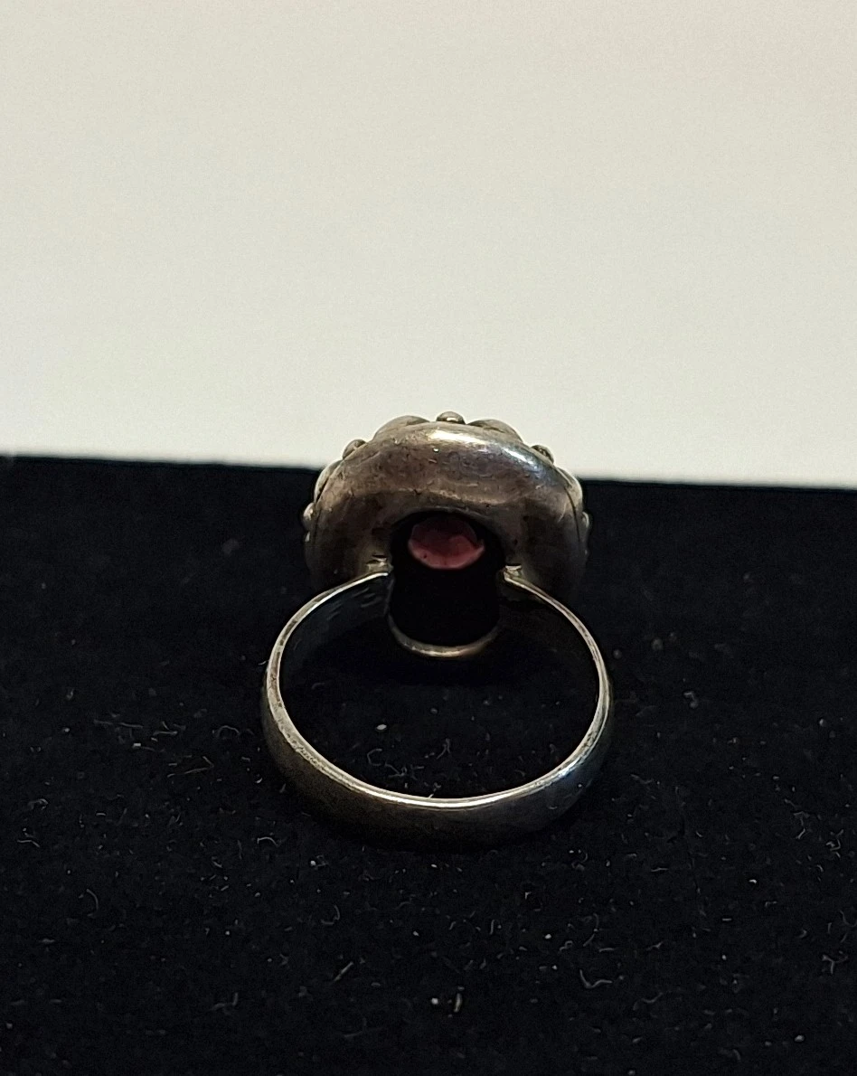 Zilveren ring met onyx steen - foto 4