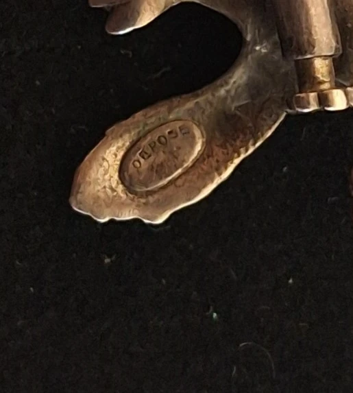 Vintage broche in de vorm van een hagedis - foto 3