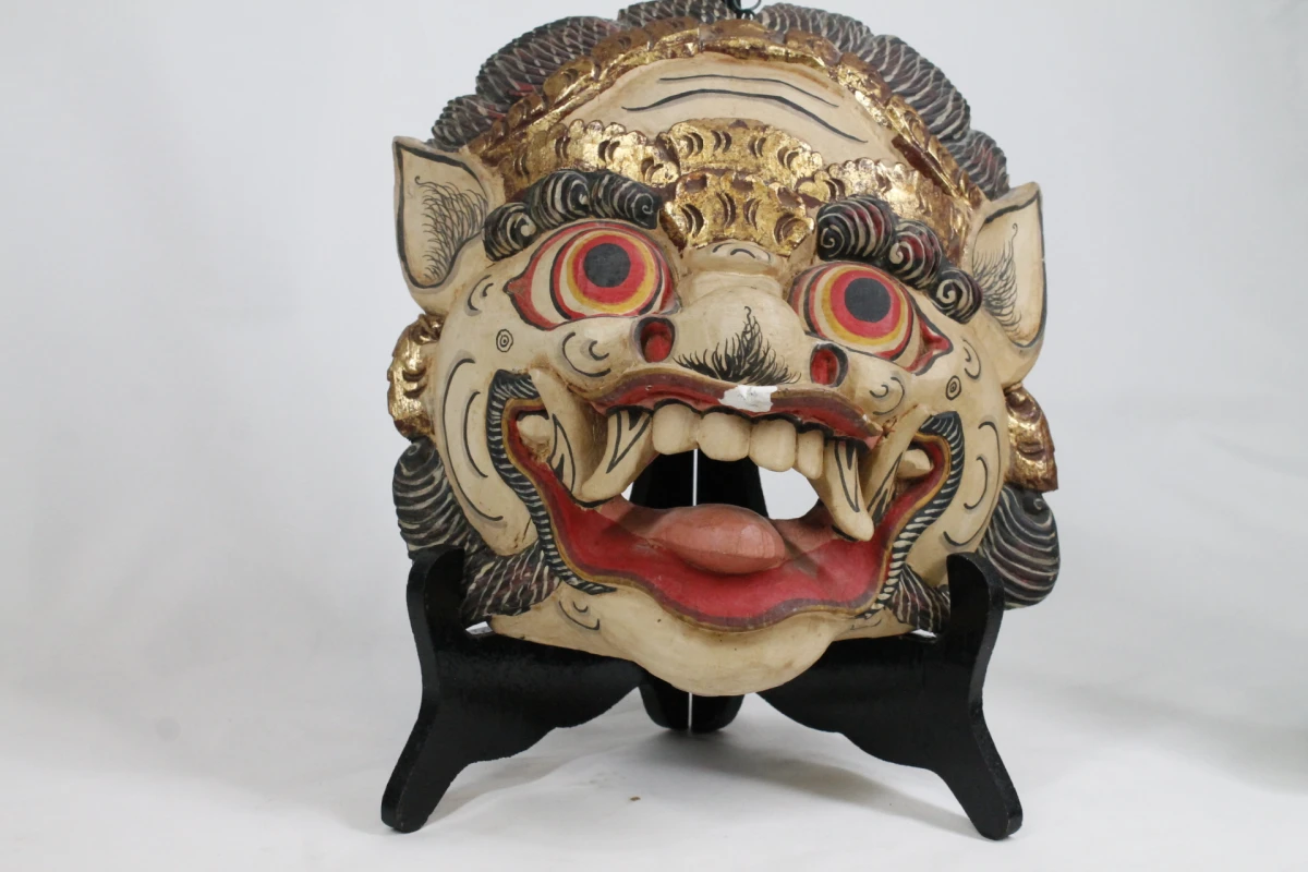 2 Traditionele Balinese Barong-maskers - foto 4