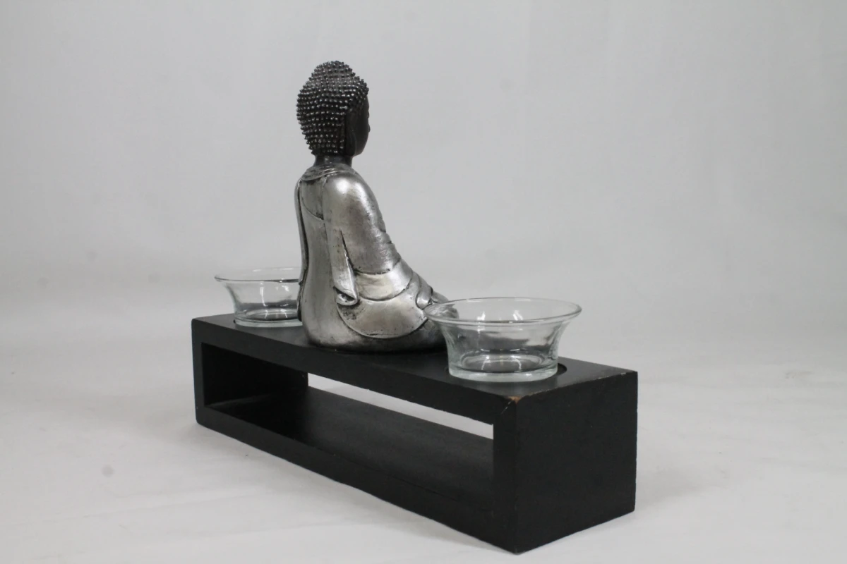 Japanse Boeddha waxinelichthouder - foto 2