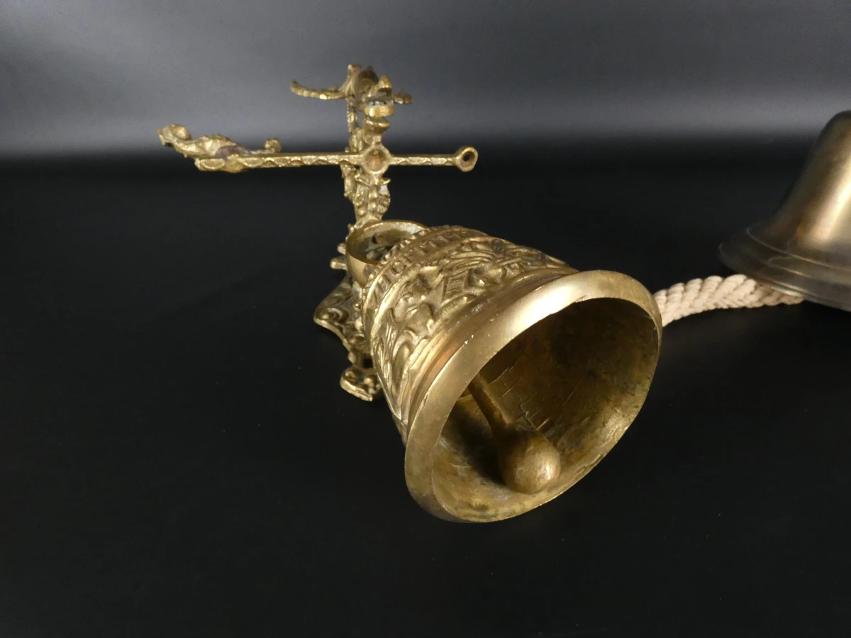 Set van drie decoratieve messing bellen - foto 8
