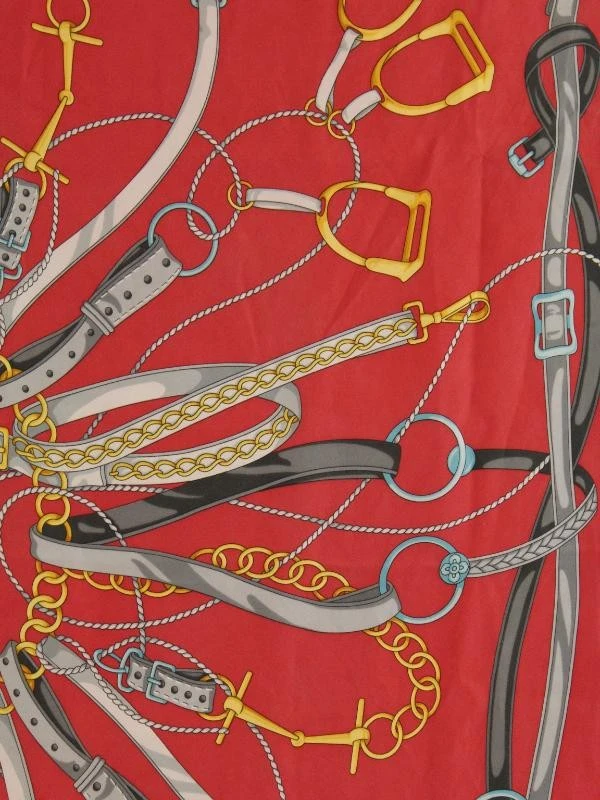 Gucci - zijden foulard met ruiterprint - foto 3