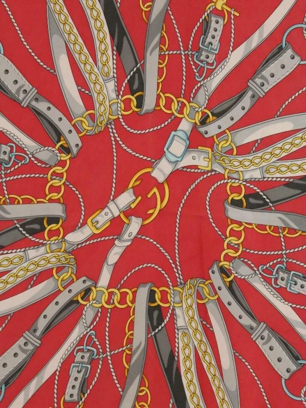 Gucci - zijden foulard met ruiterprint - foto 5