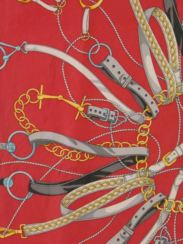 Gucci - zijden foulard met ruiterprint - foto 2