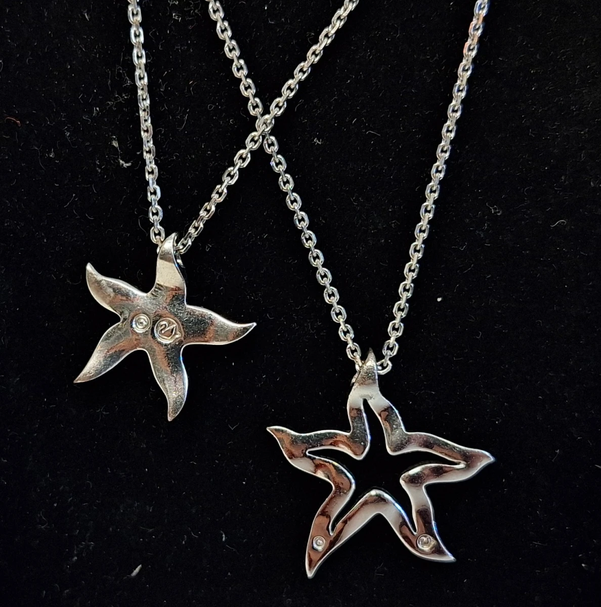 Zilverkleurige ketting met stervormige hanger van Swarovski - foto 5