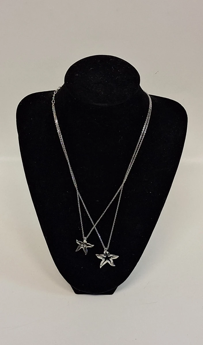 Zilverkleurige ketting met stervormige hanger van Swarovski - foto 6