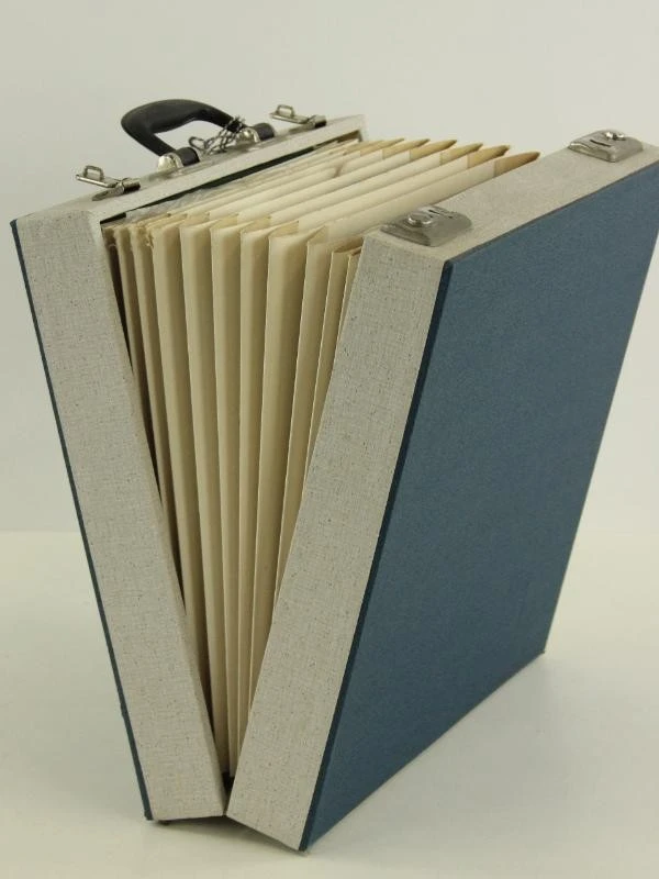 Set van 3 vintage LP koffers met sleutels - foto 8
