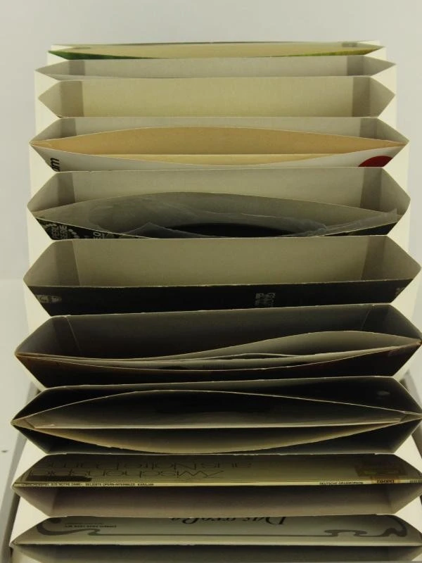 Set van 3 vintage LP koffers met sleutels - foto 12