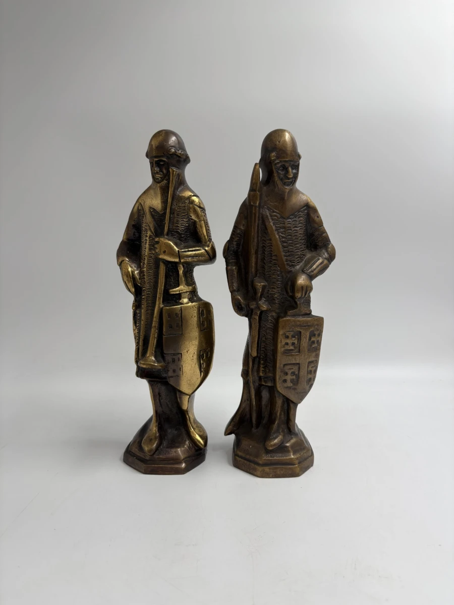 Set van 2 bronzen torenwachters