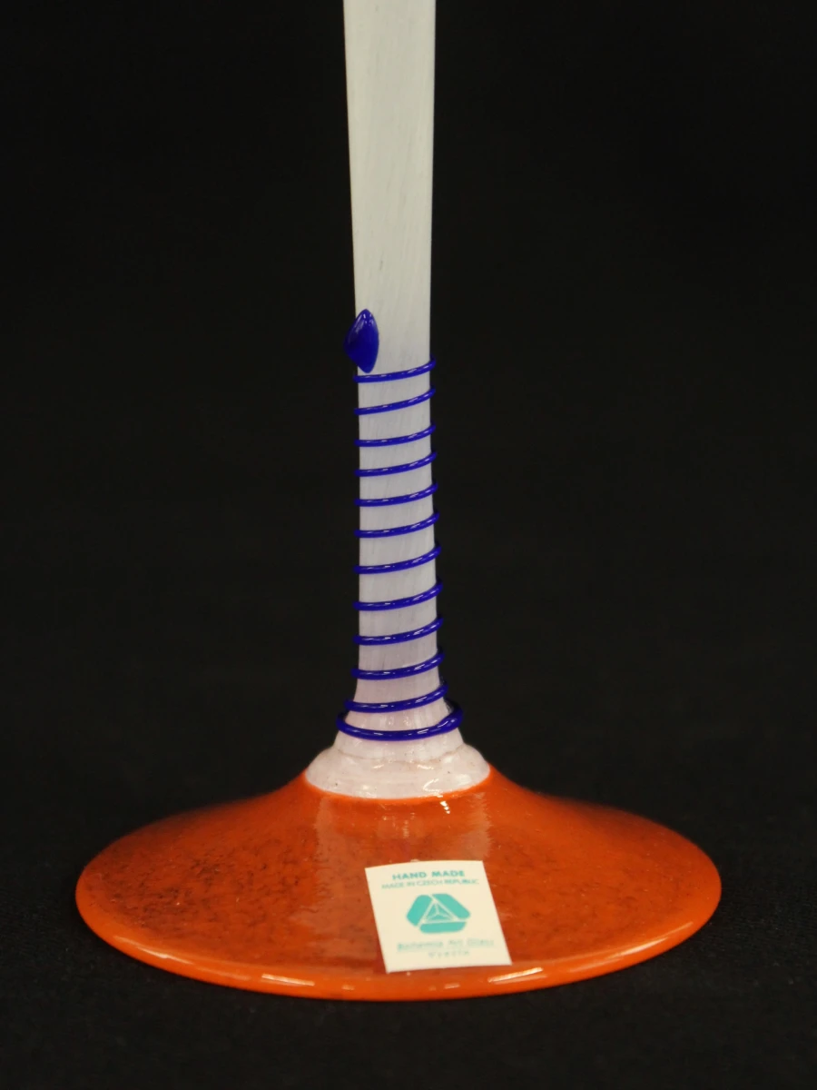 4 Crystal Bohemia Art Glass kelken Vsetín, ca. 1993–1998 - foto 5