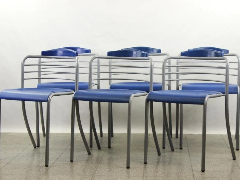 Set van 6 Steelmobil stoelen- Italy - foto 2