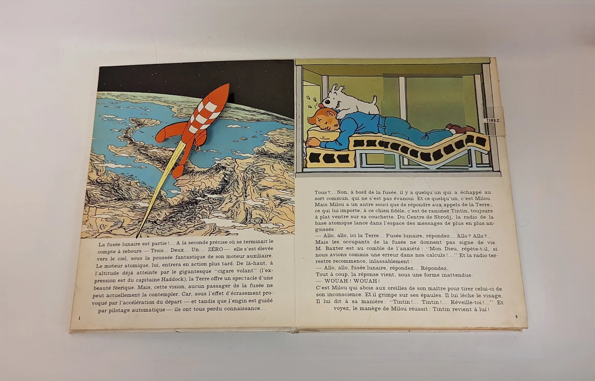 Stripboek Tintin - On a marché sur la lune, Frans - foto 3