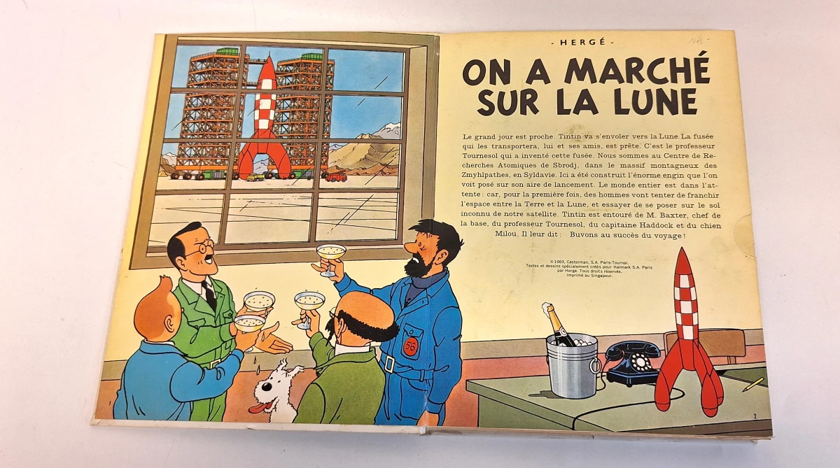 Stripboek Tintin - On a marché sur la lune, Frans - foto 5