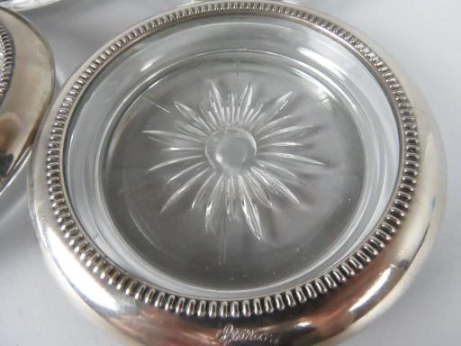 Vintage Leonard verzilverde coasters - foto 3