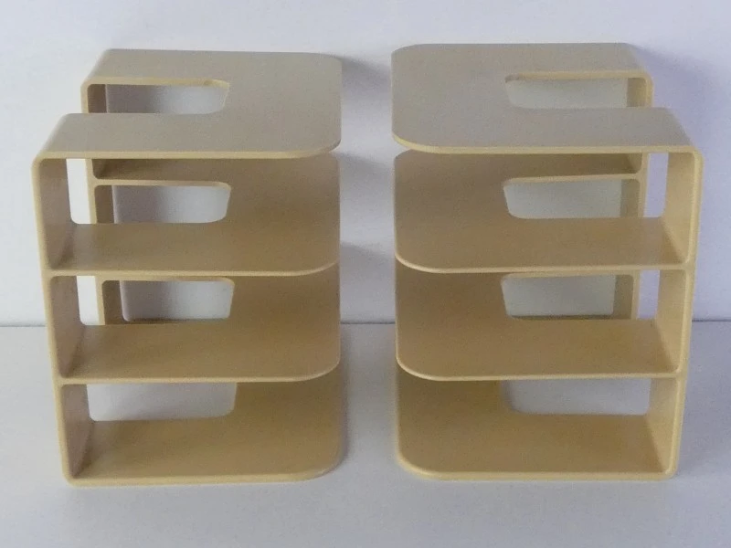 Set van 2 vintage platen- of tijdschriftenstandaards - foto 10