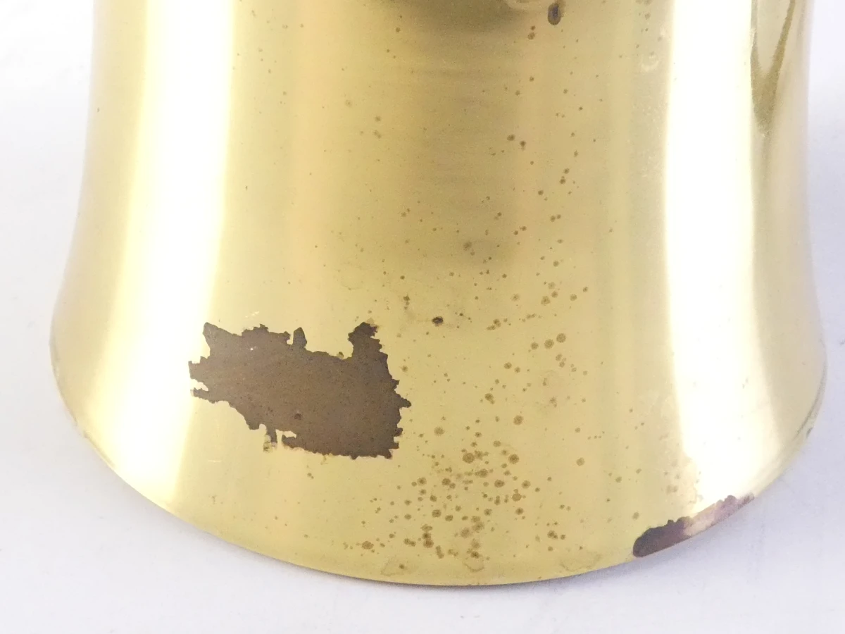 Gouden tafellamp met groene kap - foto 4