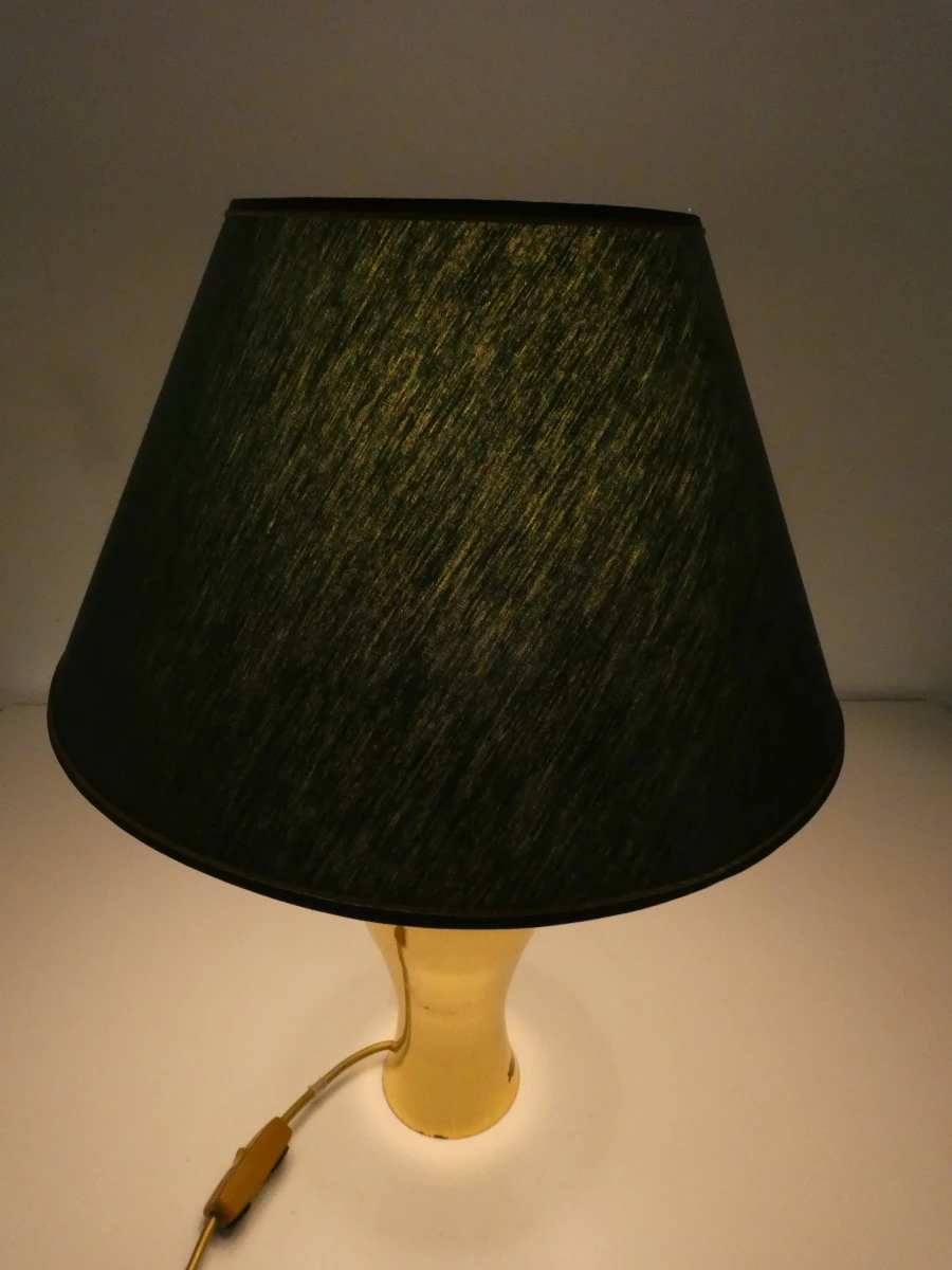 Gouden tafellamp met groene kap - foto 6
