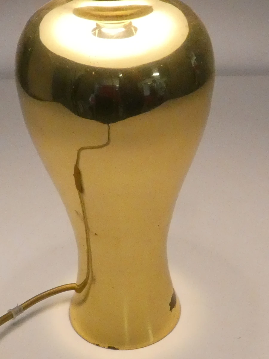 Gouden tafellamp met groene kap - foto 9