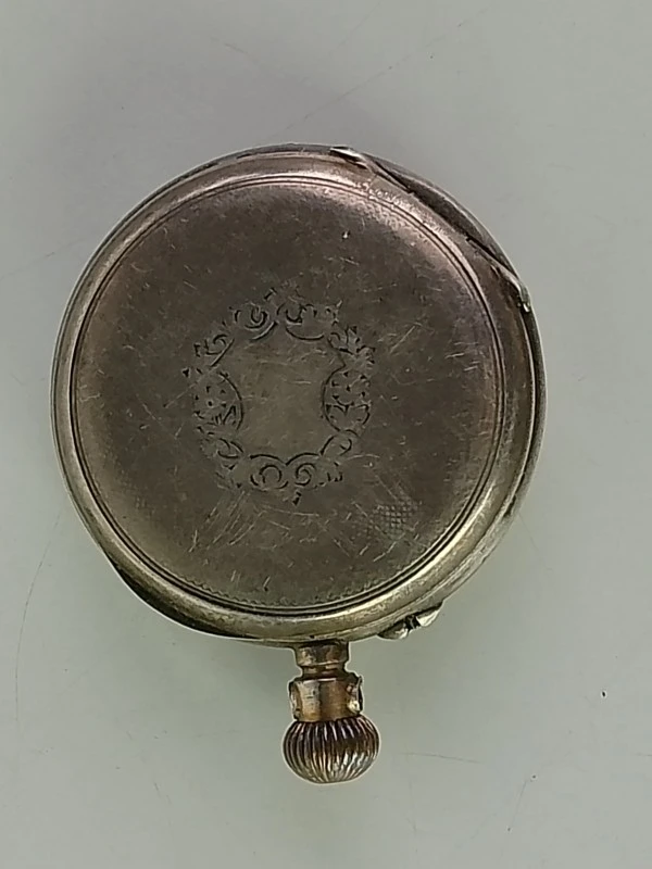 Vintage zakhorloge – Remontoir Cylindre 8 Rubis (800 zilver) - foto 5