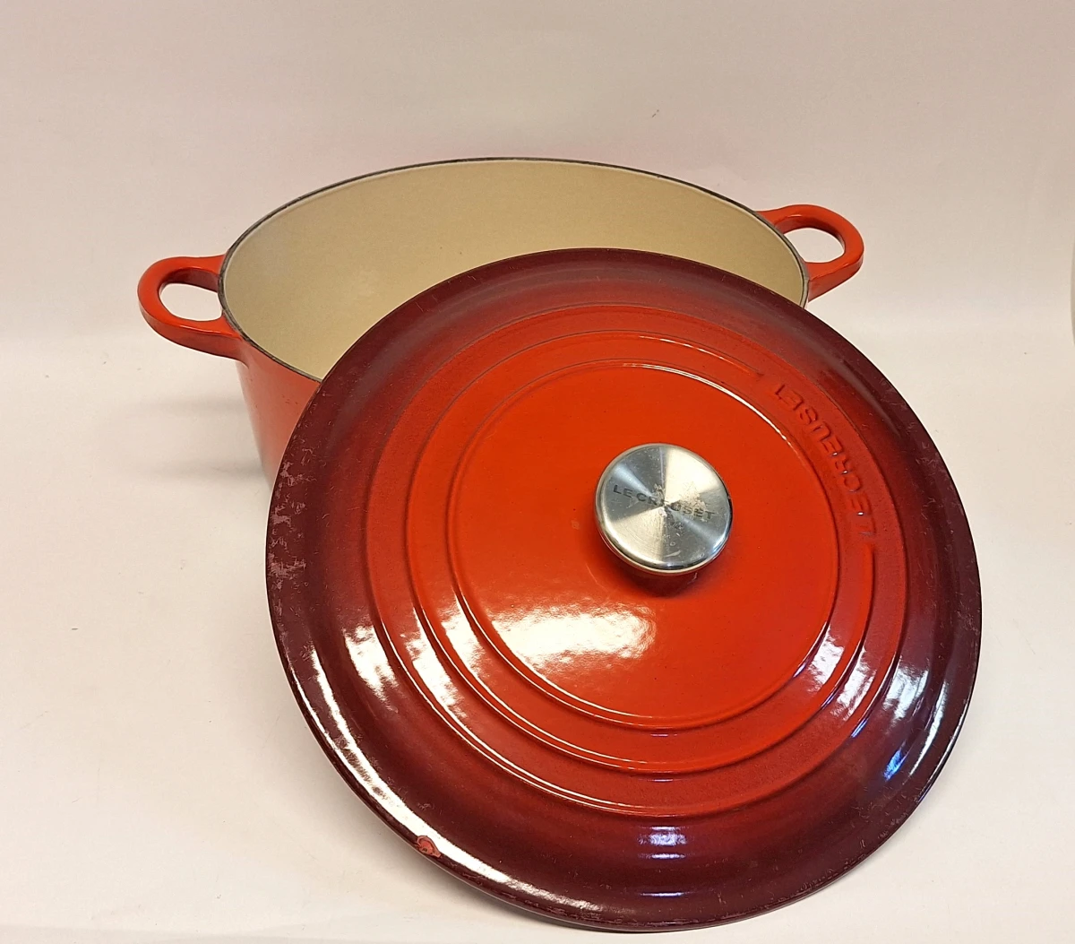Rode Le Creuset braadpan gietijzer 28 cm - foto 3