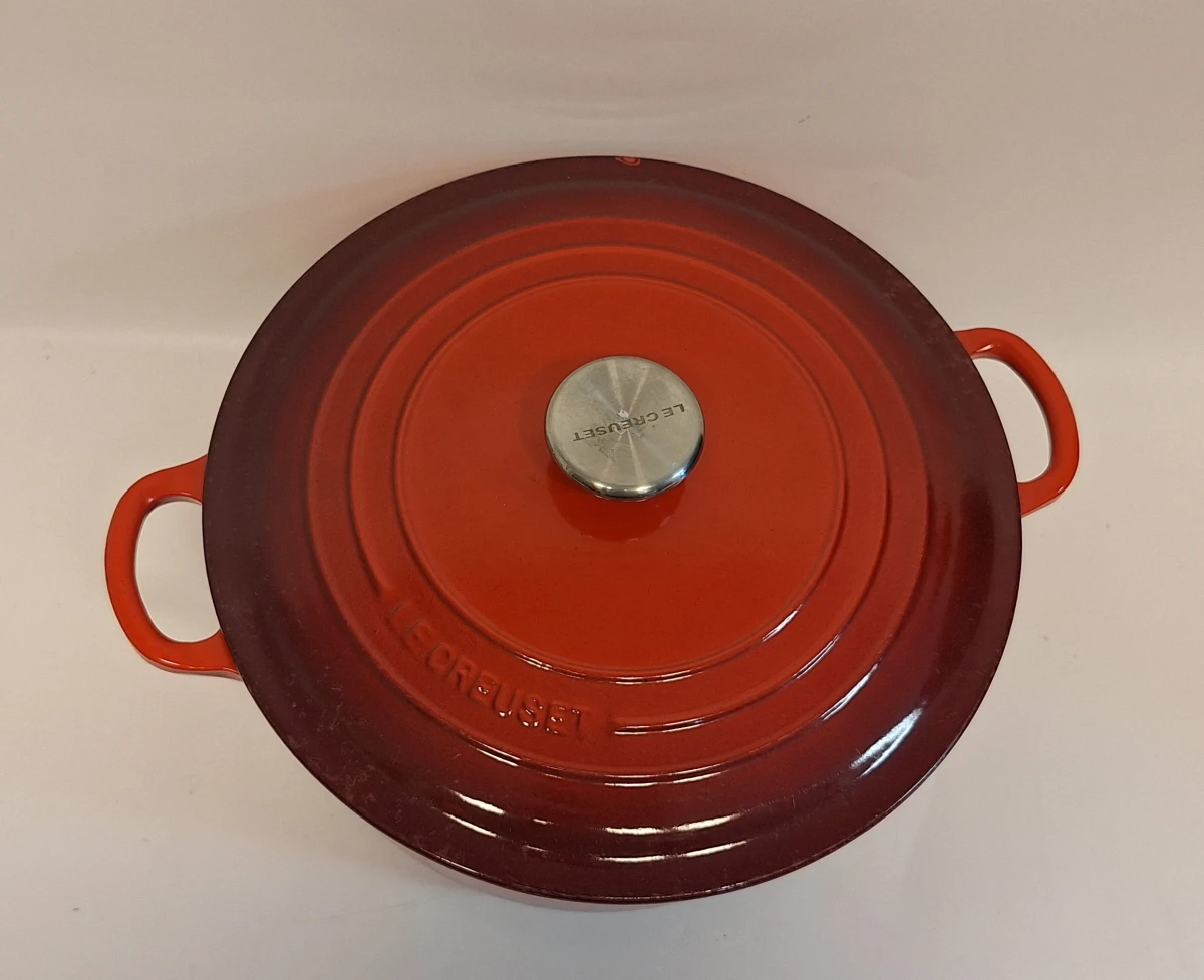 Rode Le Creuset braadpan gietijzer 28 cm - foto 2