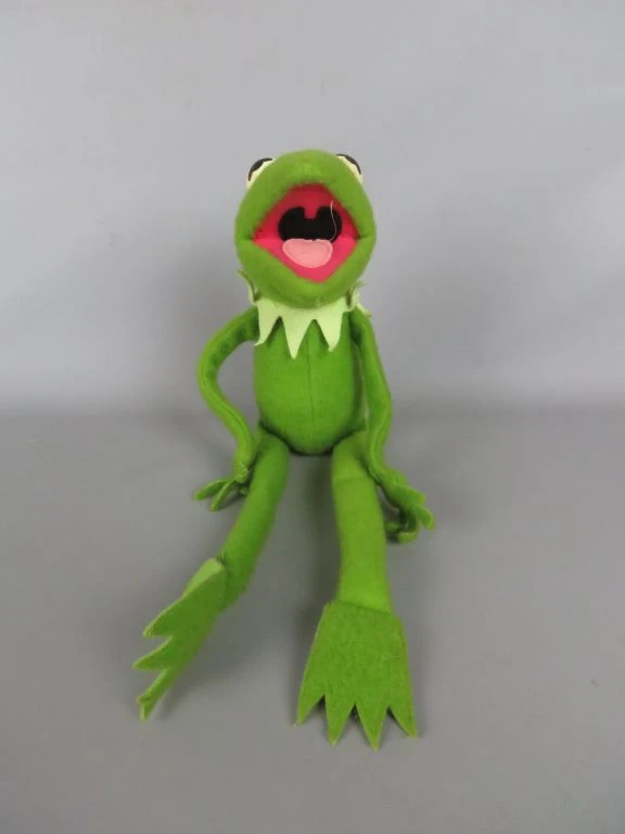 Vintage Kermit de Kikker knuffelpop Fisher Price
