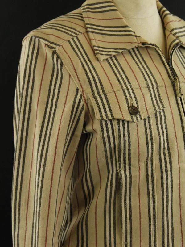 Burberry London - jeansjasje met Burberry patroon (gestreepte uitvoering) - foto 5
