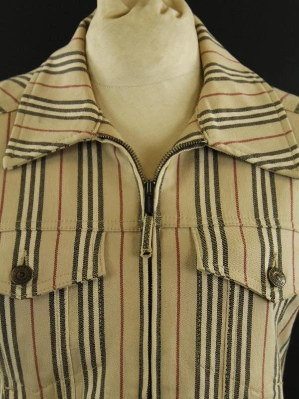Burberry London - jeansjasje met Burberry patroon (gestreepte uitvoering) - foto 2