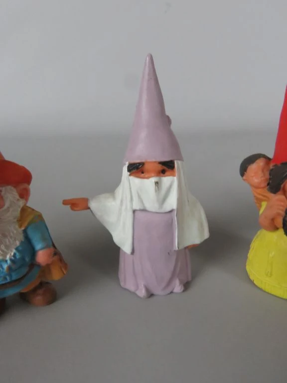 Set van 12 kabouterfiguren in verschillende poses