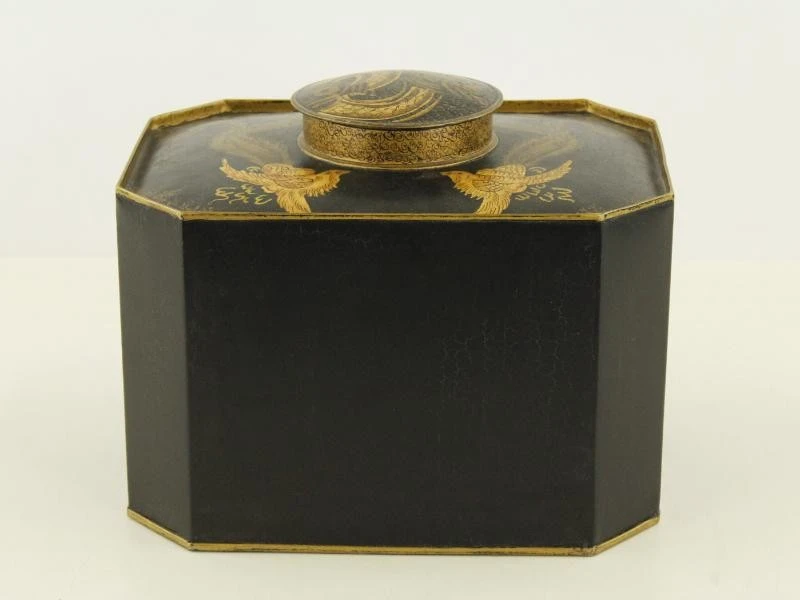 Grote chinoiserie theedoos 'Kyoto noire n°2' Mis en Demeure Paris - foto 13