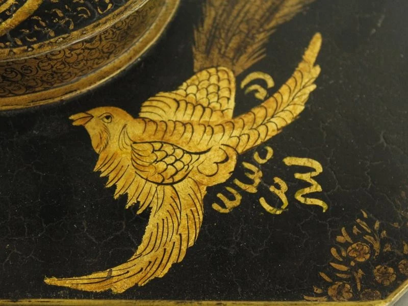Grote chinoiserie theedoos 'Kyoto noire n°2' Mis en Demeure Paris - foto 11