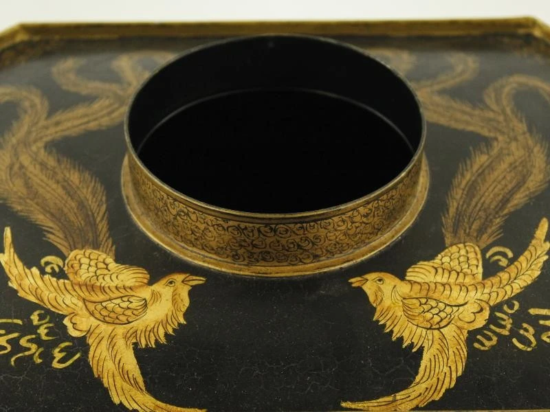 Grote chinoiserie theedoos 'Kyoto noire n°2' Mis en Demeure Paris - foto 9