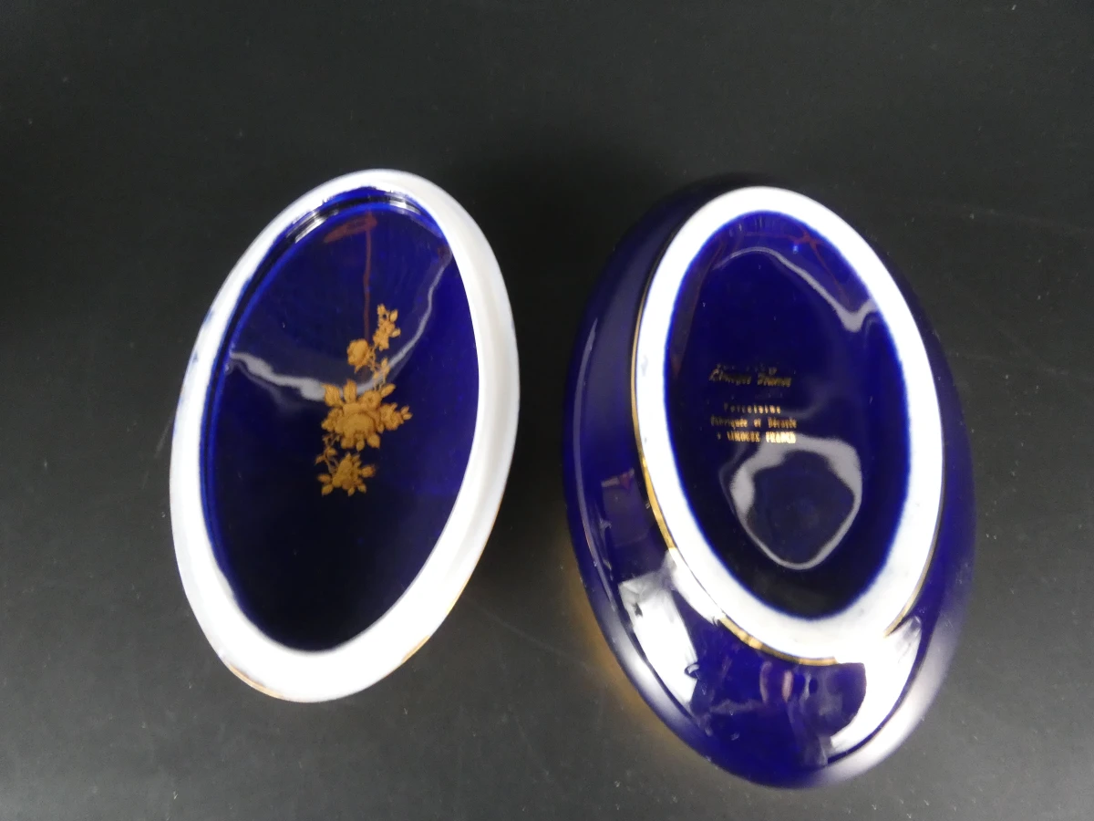 Set van 4 decoratieve porseleinen schaaltjes en doosjes - foto 12