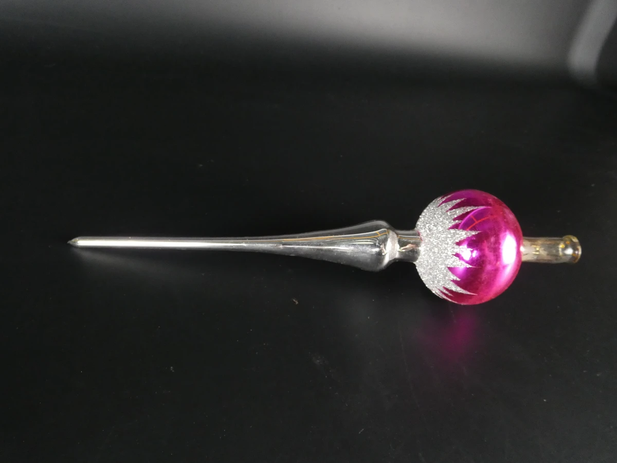 Set vintage kerstballen en pieken - foto 24